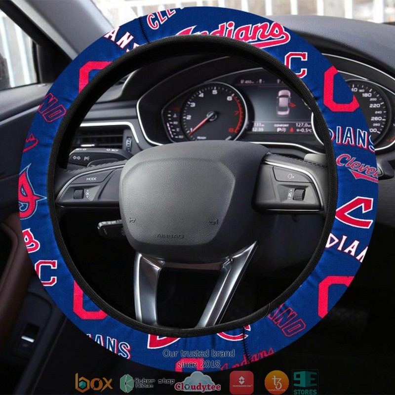 MLB Cleveland Indians Navy Steering wheel