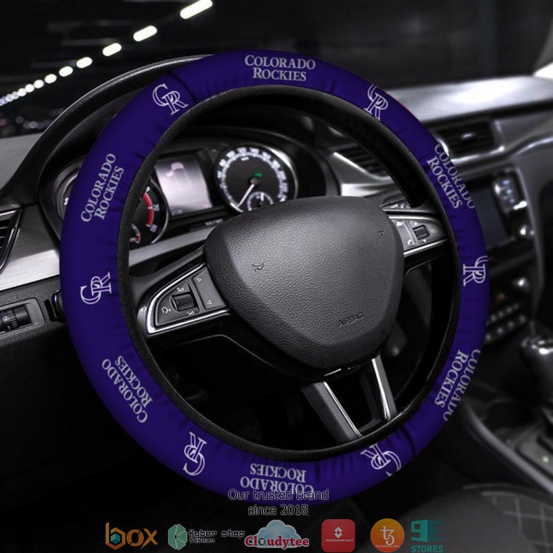 MLB Colorado Rockies Blue Steering wheel 6 MLB Colorado Rockies Blue Steering wheel 1 2 3 4 5
