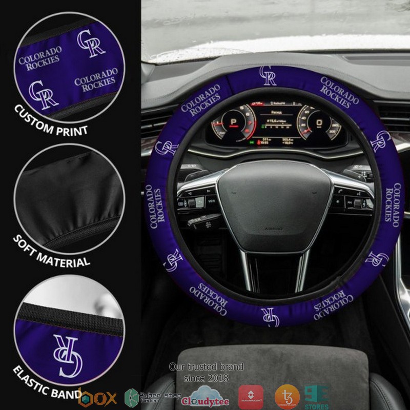 MLB Colorado Rockies Blue Steering wheel 8 MLB Colorado Rockies Blue Steering wheel 1 2 3 4 5 6 7