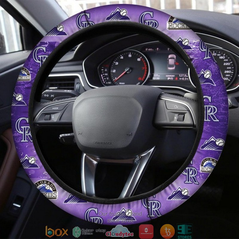 MLB Colorado Rockies Steering wheel 3 MLB Colorado Rockies Steering wheel 1 2
