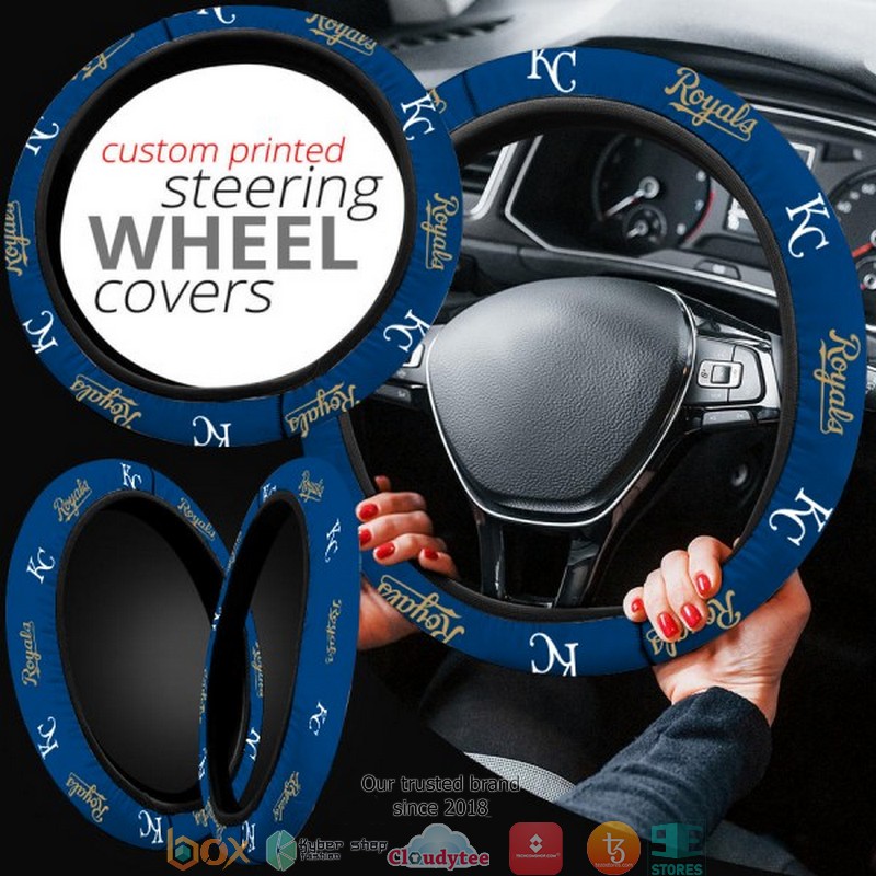 MLB Kansas City Royals Blue Steering wheel 1