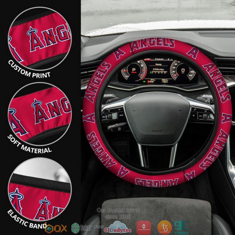 MLB Los Angeles Angels Red Steering wheel 1 2 3 4 5 6 7