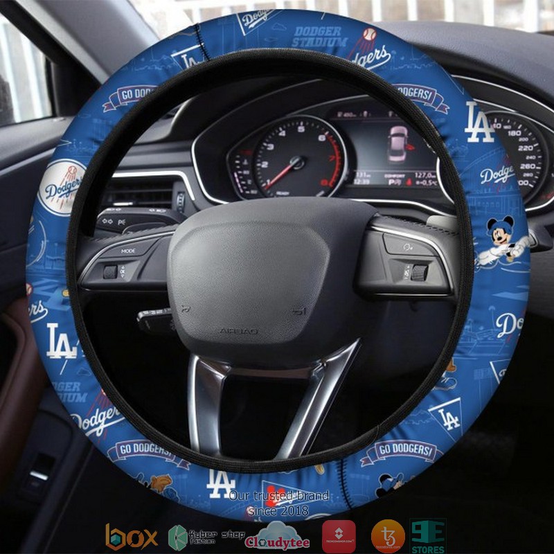 MLB Los Angeles Dodgers Blue Steering wheel