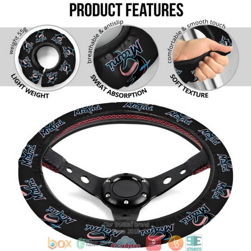 MLB Miami Marlins Steering wheel 7 MLB Miami Marlins Steering wheel 1 2 3 4 5 6