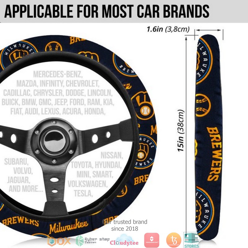 MLB Milwaukee Brewers Steering wheel 1 2 3 4 5 6 7 8