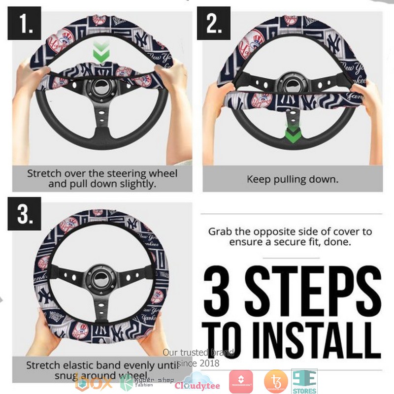MLB New York Yankees Steering wheel 3 MLB New York Yankees Steering wheel 1 2