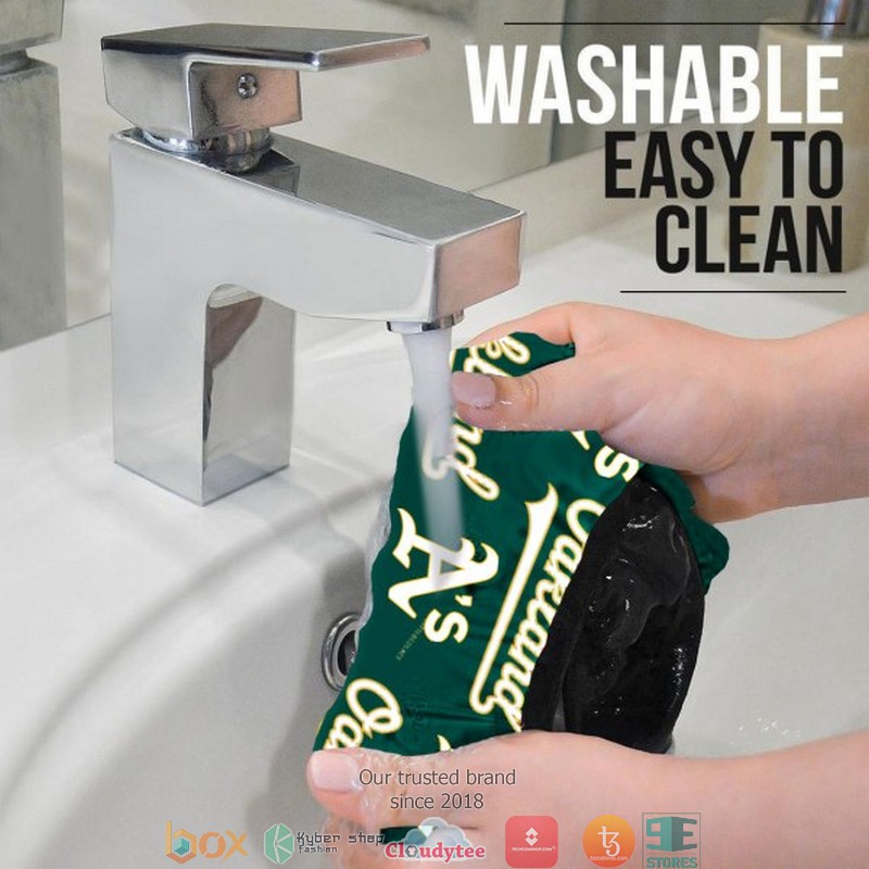 MLB Oakland Athletics Green Steering wheel 1