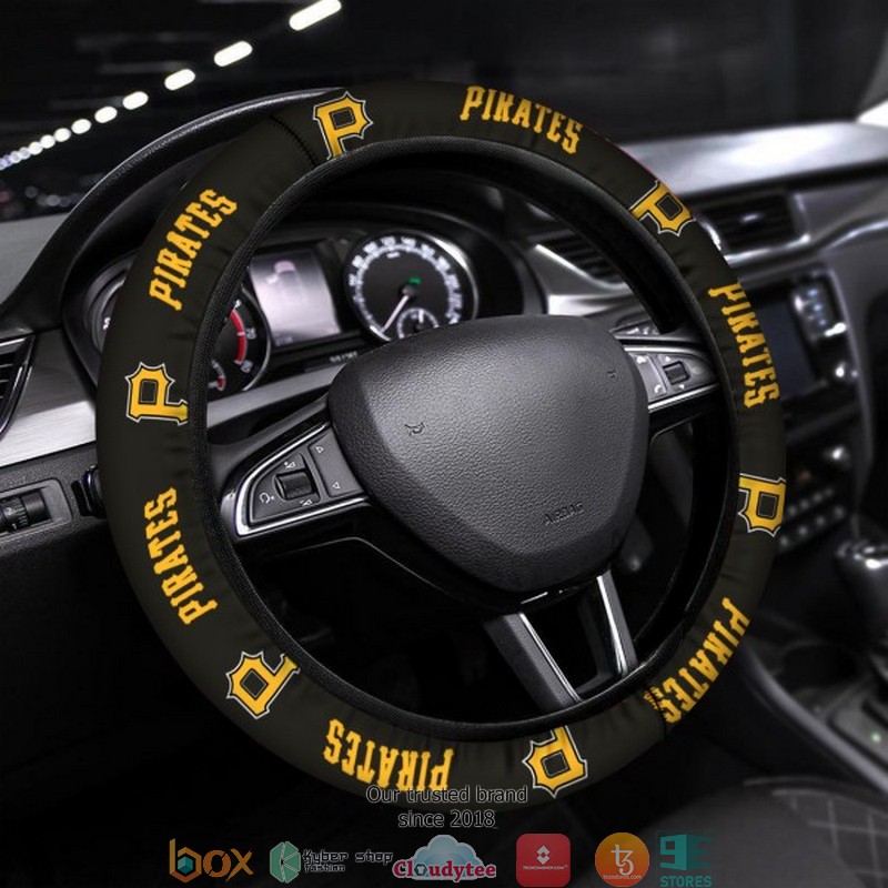 MLB Pittsburgh Pirates Black Steering wheel 6 MLB Pittsburgh Pirates Black Steering wheel 1 2 3 4 5