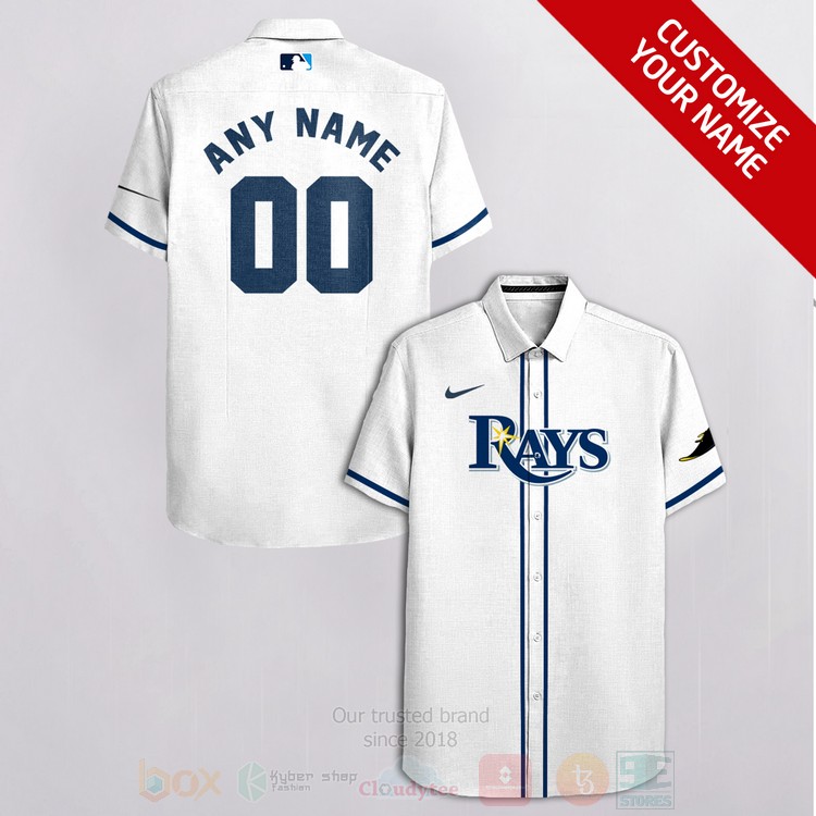 BEST MLB Tampa Bay Rays Personalized Blue Hawaiian Shirt Tropical 3 MLB Tampa Bay Rays Personalized Blue Hawaiian Shirt