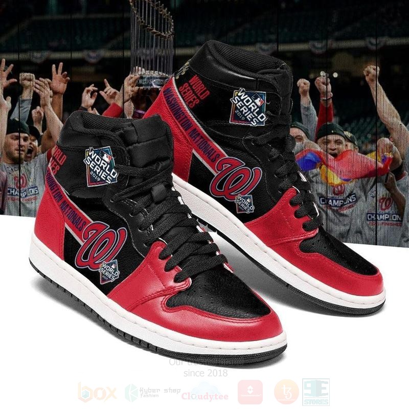 MLB Washington Nationals Air Jordan High Top Shoes