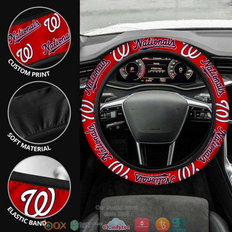 MLB Washington Nationals Red Steering wheel 1 2 3 4 5 6 7