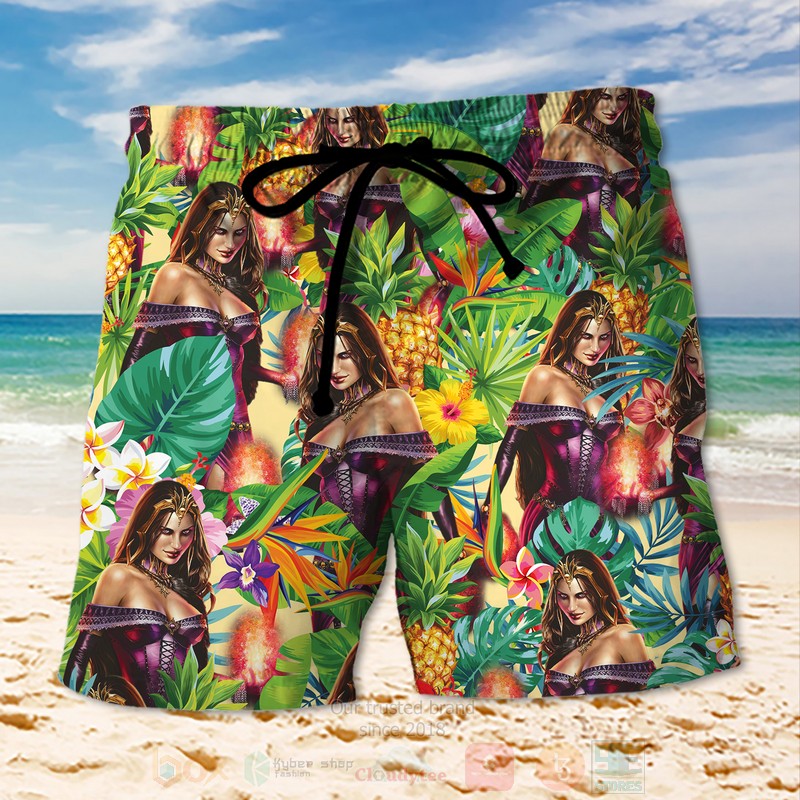 Magic The Gathering Liliana of The Veil Beach Short