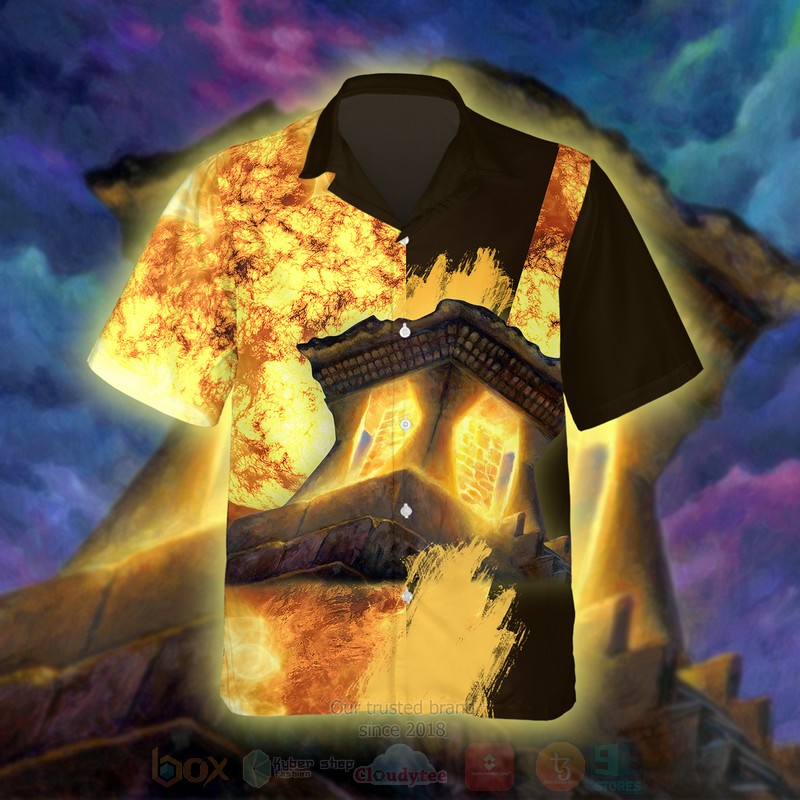 Magic The Gathering Mana Crypt Yellow Hawaiian Shirt