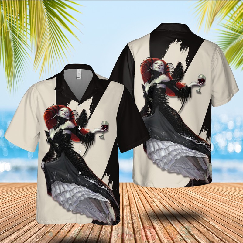BEST MTG Olivia Voldaren All Over Print Hawaiian Shirt 3 Magic The Gathering Olivia Voldaren Hawaiian Shirt