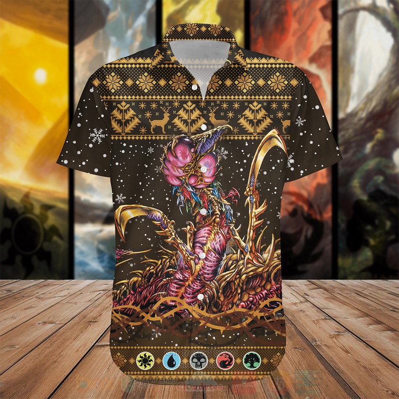 BEST MTG Sliver queen All Over Print Hawaiian Shirt 2 Magic The Gathering Sliver queen Hawaii Shirt
