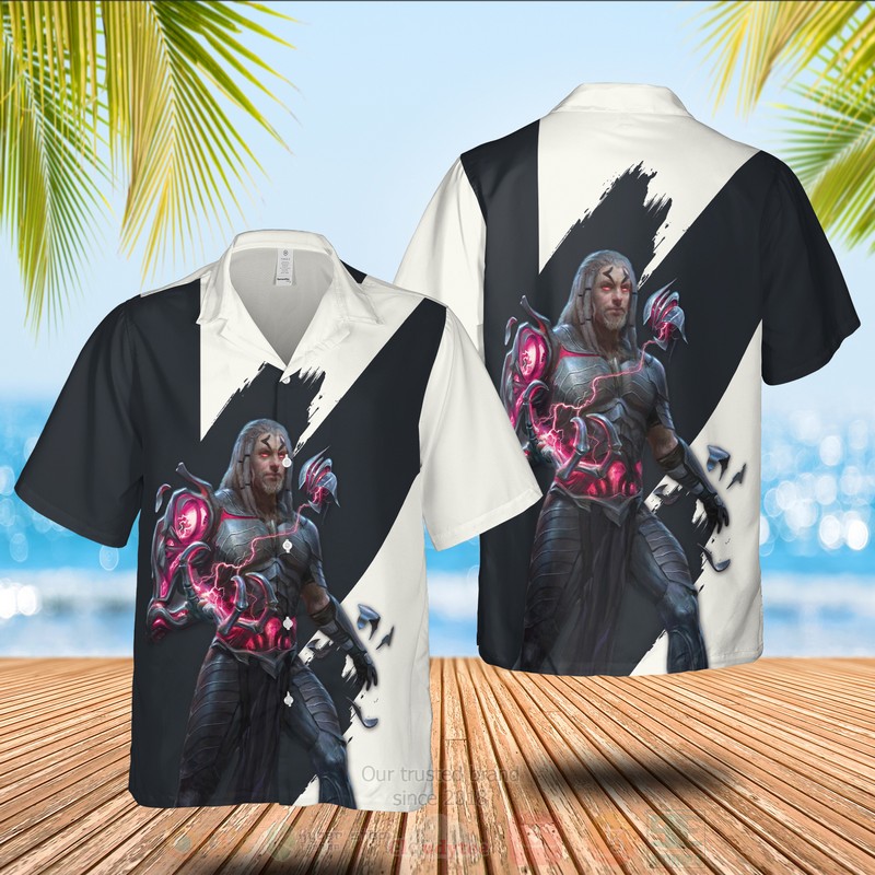 BEST MTG Tezzeret Master of the Brigde All Over Print Hawaiian Shirt 2 Magic The Gathering Tezzeret Master of the Brigde Hawaiian Shirt