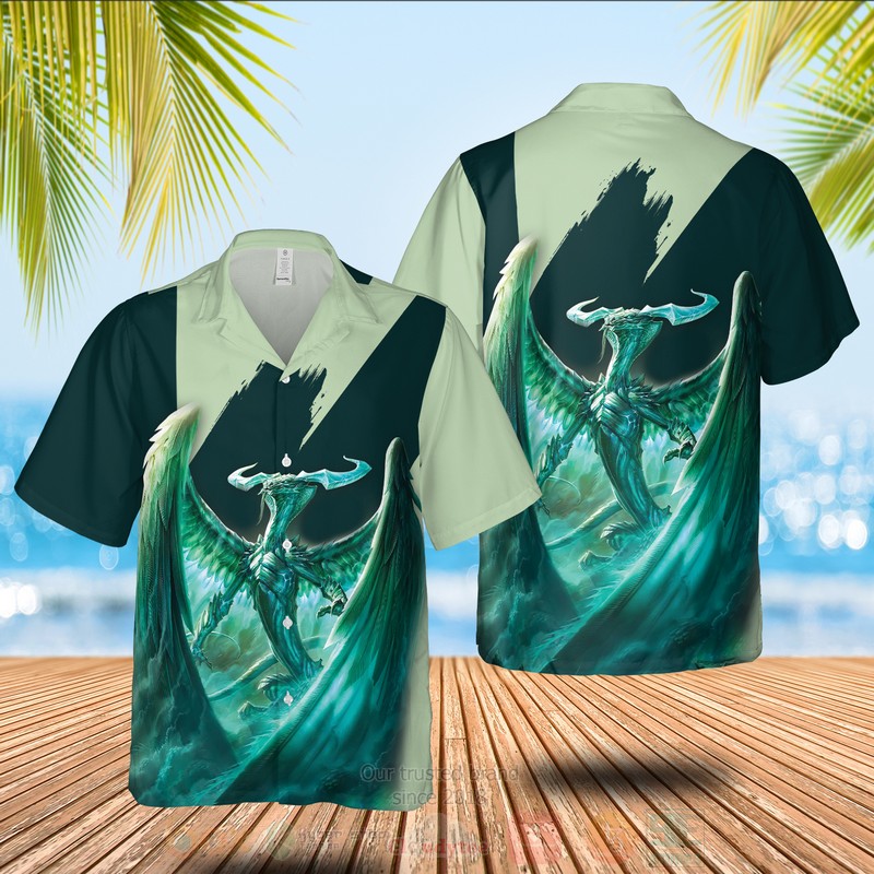 Magic The Gathering Ugin The Spirit Dragon Hawaiian Shirt