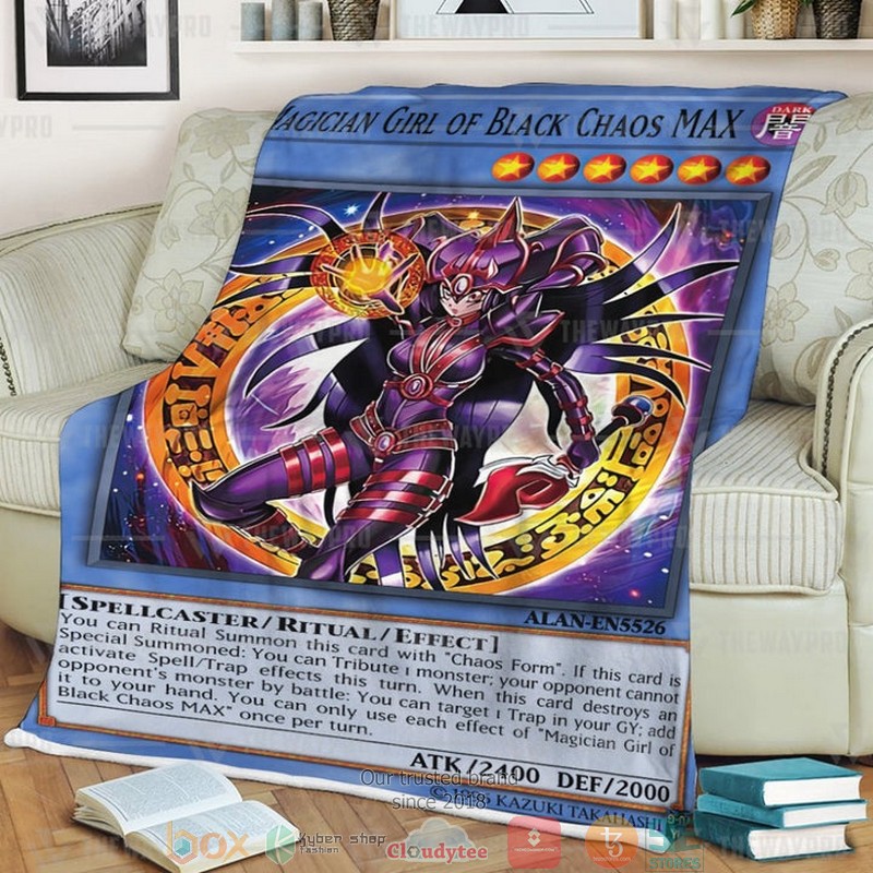 Magician Girl Of Black Chaos MAX Soft Blanket 19 Magician Girl Of Black Chaos MAX Soft Blanket 1 2