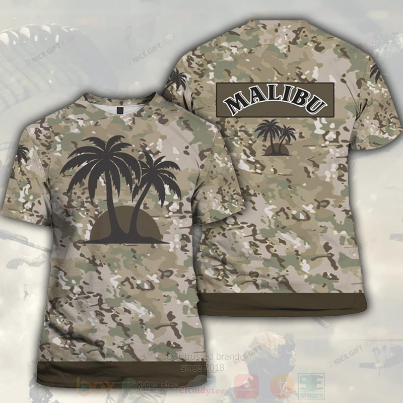 Malibu Camouflage 3D T shirt