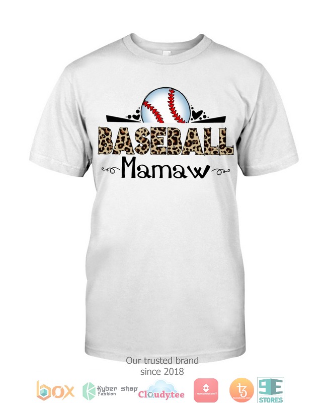 Mamaw Baseball leopard pattern 2d shirt hoodie 1 2 3 4 5 6