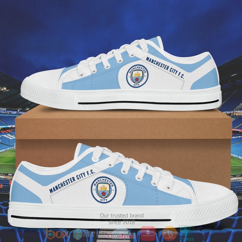 Manchester City F C low top canvas shoes 1