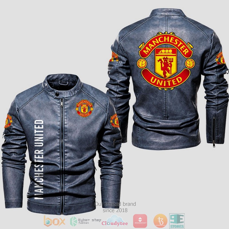 Manchester United Collar Leather Jacket