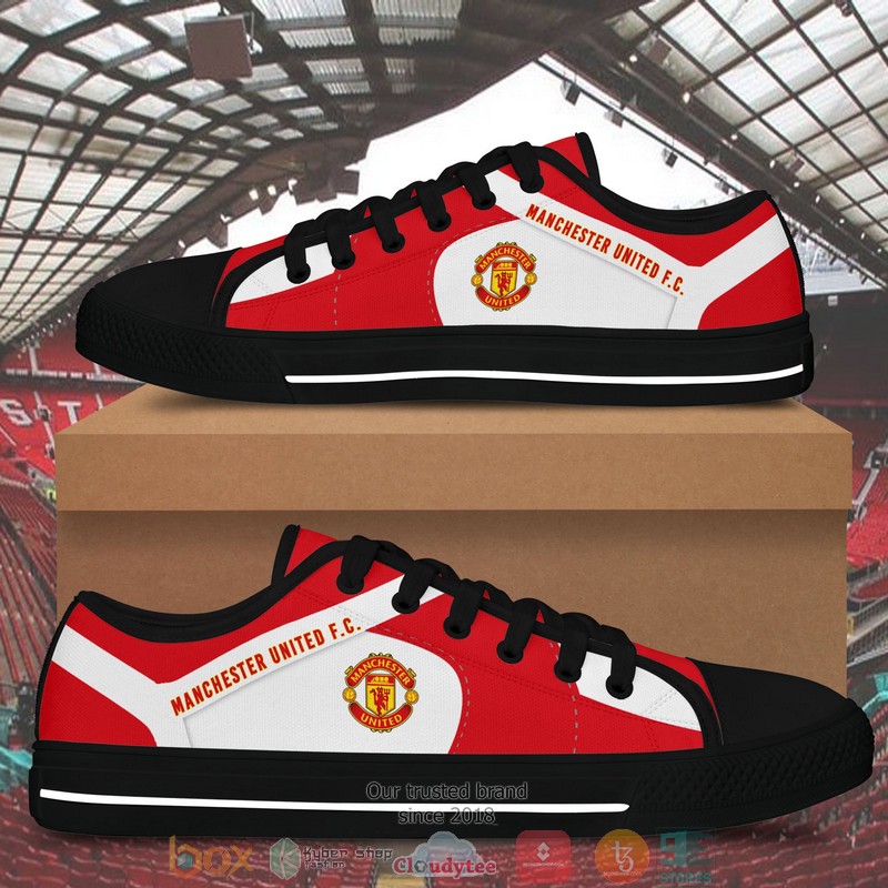 Manchester United F C low top canvas shoes