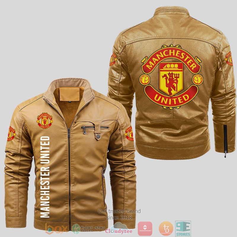 Manchester United Fleece Leather Jacket 1