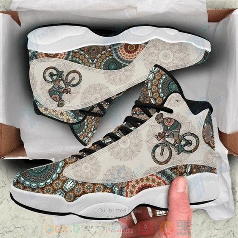BEST Mandala Pattern Cycling Air Jordan 13 shoes sneakers 1 Mandala Pattern Cycling Air Jordan 13 shoes