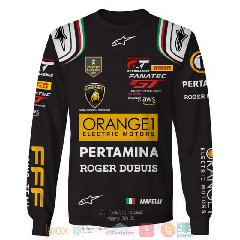 Mapelli Orange1 Electric Motors Pertamina 3D shirt hoodie 1 2 3 4