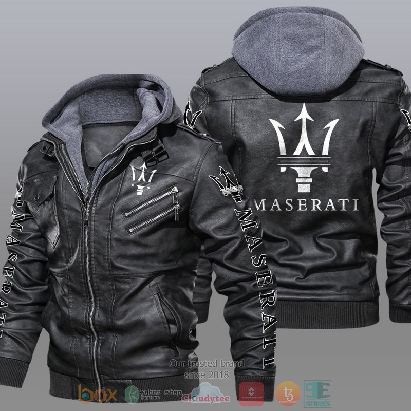 Maserati Car Motor Leather Jacket