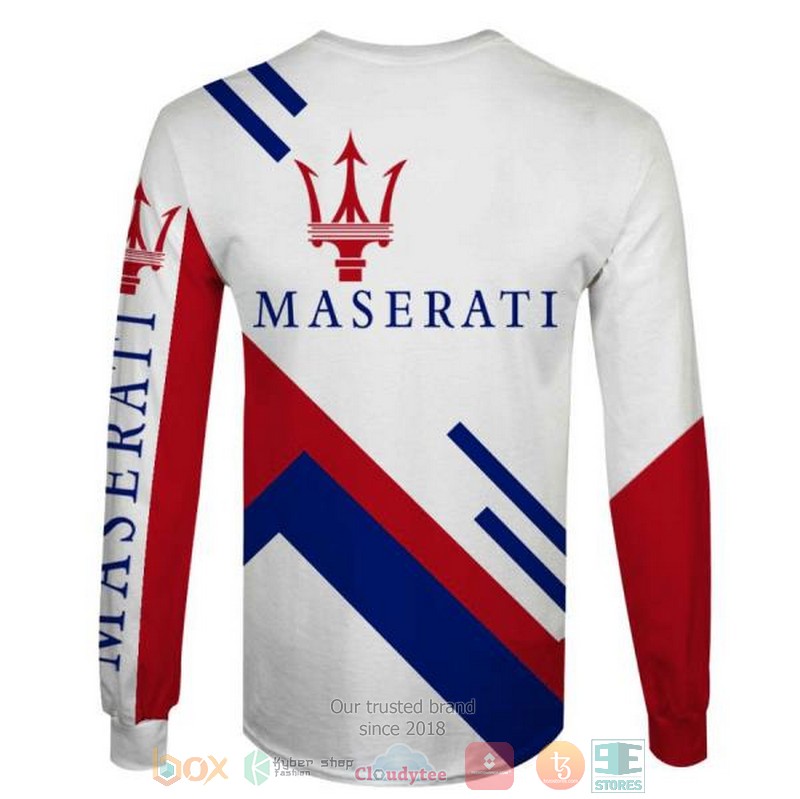NEW Maserati company white 3D shirt, hoodie 6 Maserati company white 3D shirt hoodie 1 2 3 4 5