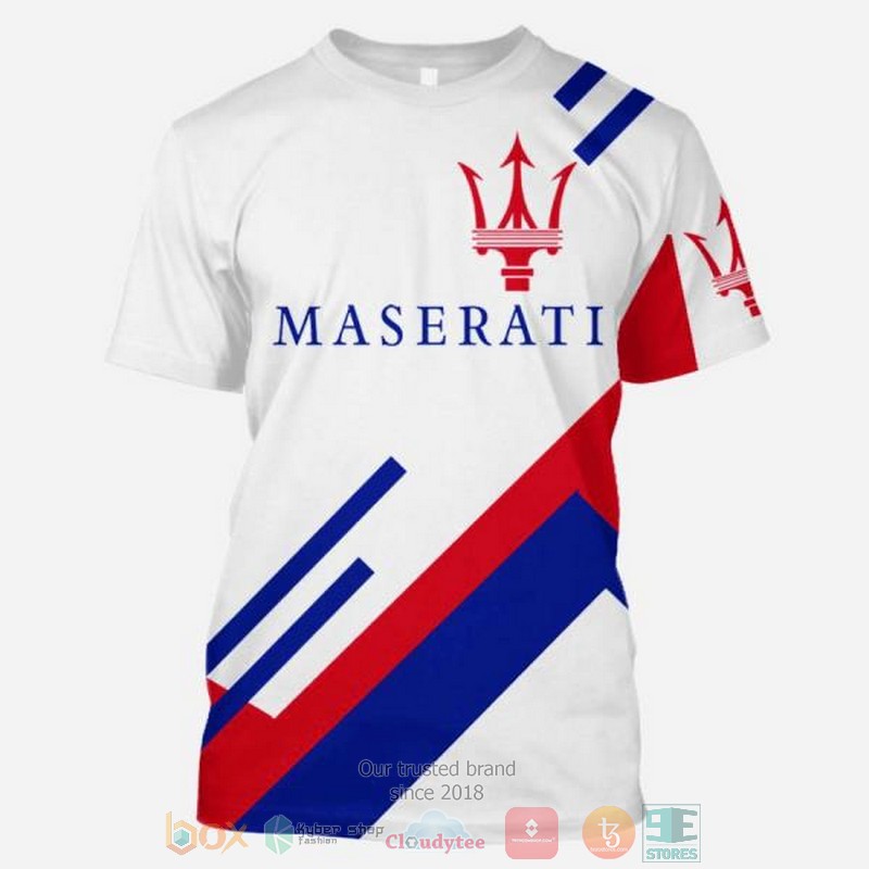 NEW Maserati company white 3D shirt, hoodie 7 Maserati company white 3D shirt hoodie 1 2 3 4 5 6