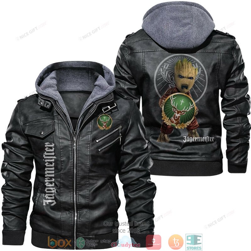 Mast Jagermeister Baby Groot Leather Jacket