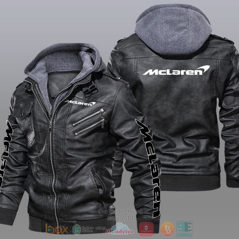 Mclaren Car Motor Leather Jacket