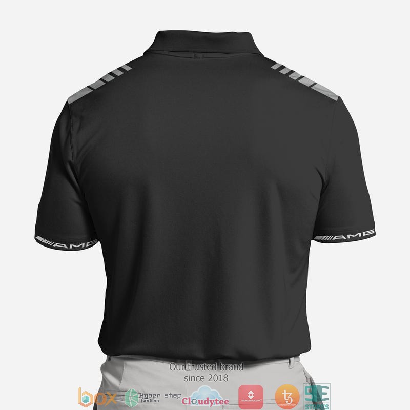 Mescedes AMG Black Polo Shirt 2 Mescedes AMG Black Polo Shirt 1