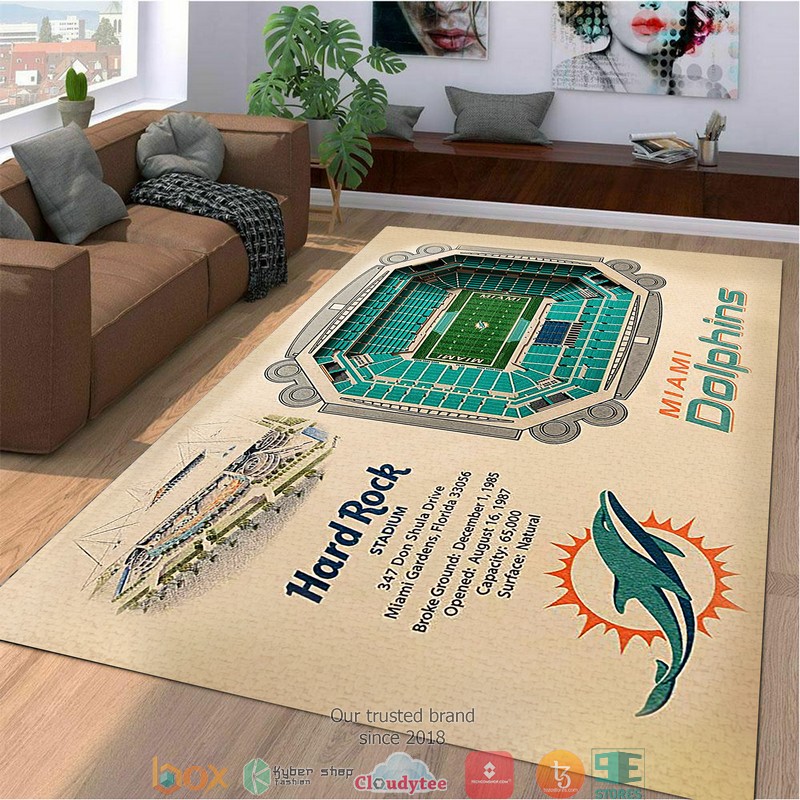 Miami Dolphins Stadium Rug