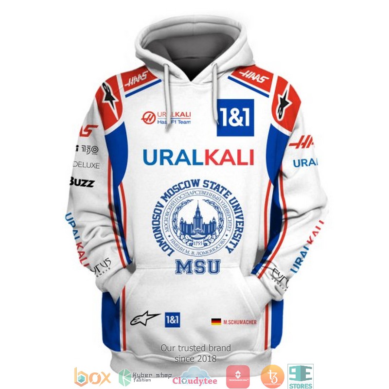 Mick Schumacher Uralkali Haas 3d hoodie, shirt 3 Mick Schumacher Uralkali Haas 3d hoodie shirt 1 2