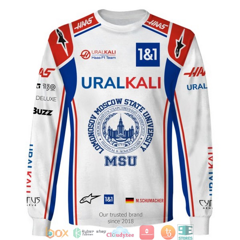 Mick Schumacher Uralkali Haas 3d hoodie, shirt 5 Mick Schumacher Uralkali Haas 3d hoodie shirt 1 2 3 4