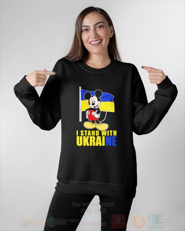 BEST Mickey Mouse I Stand With Ukraine Unisex Hoodie, 2D Shirt 3 Mickey Mouse I Stand With Ukraine 2D Hoodie Shirt 1 2