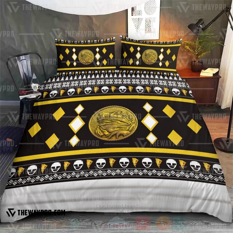 BEST Mighty Morphin Ninjetti Black Frog Ranger Duvet Cover Bed Sets 3 Mighty Morphin Ninjetti Black Frog Ranger Custom Bedding Set 1 2