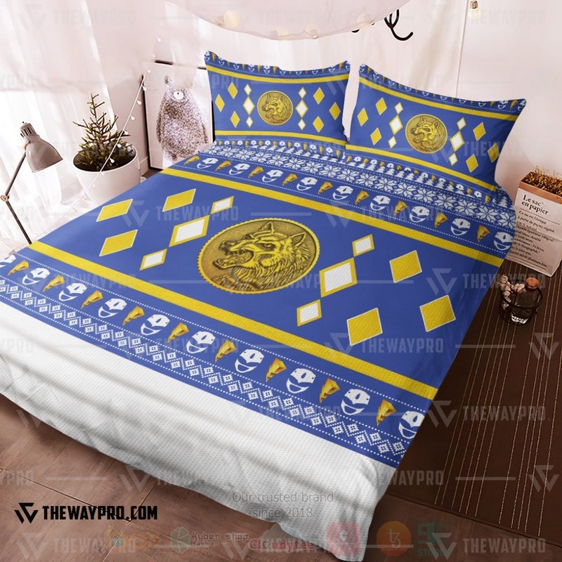Mighty Morphin Ninjetti Blue Wolf Ranger Custom Bedding Set 1