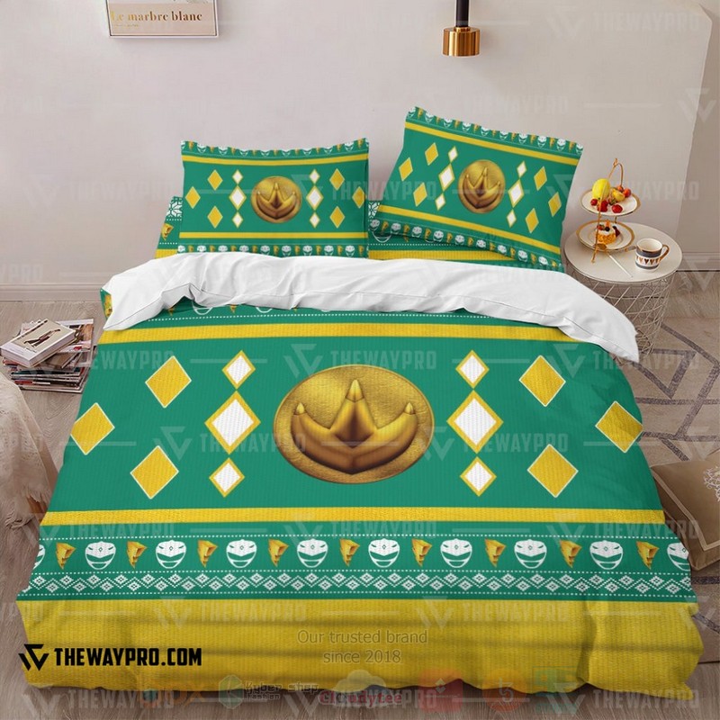 Mighty Morphin Ninjetti Green Dragon Ranger Custom Bedding Set