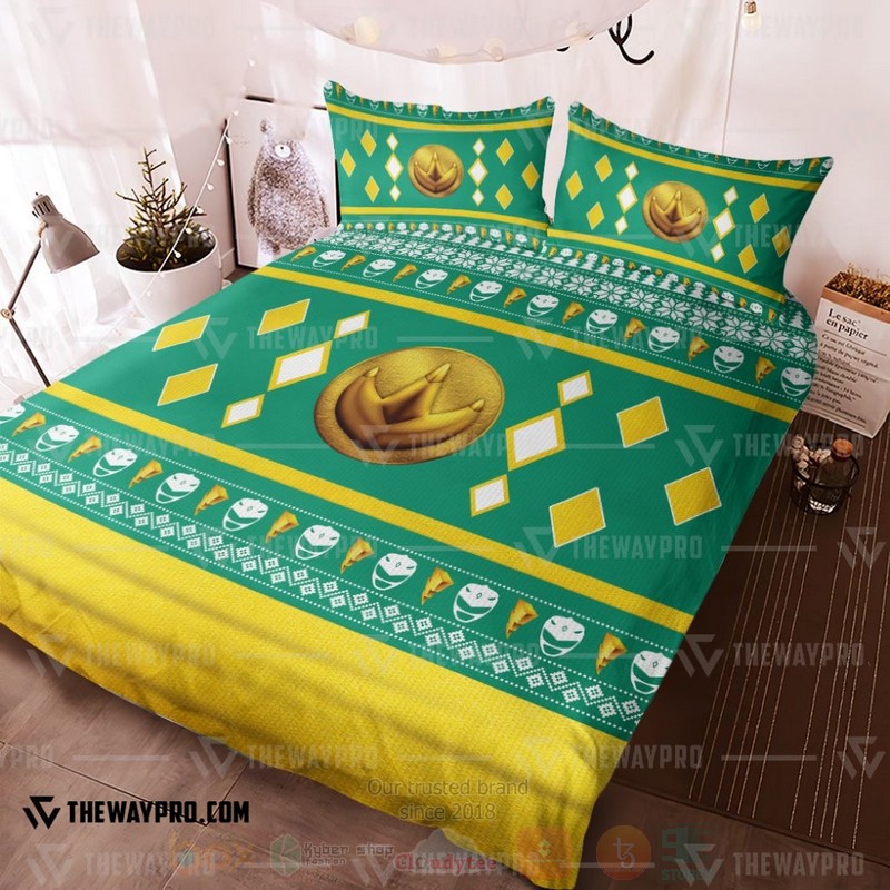 Mighty Morphin Ninjetti Green Dragon Ranger Custom Bedding Set 1
