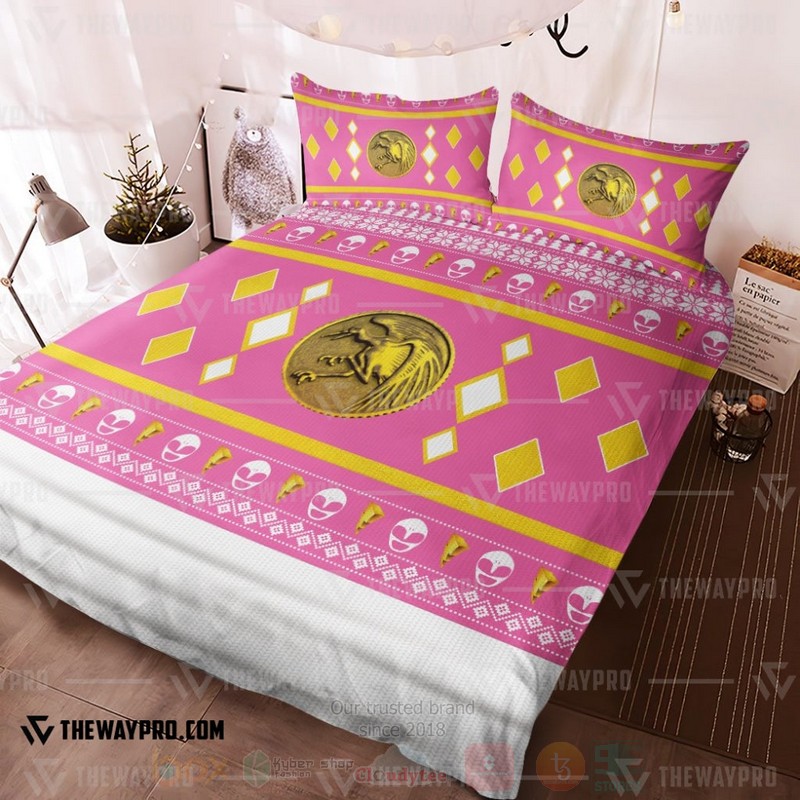 Mighty Morphin Ninjetti Pink Crane Custom Bedding Set 1