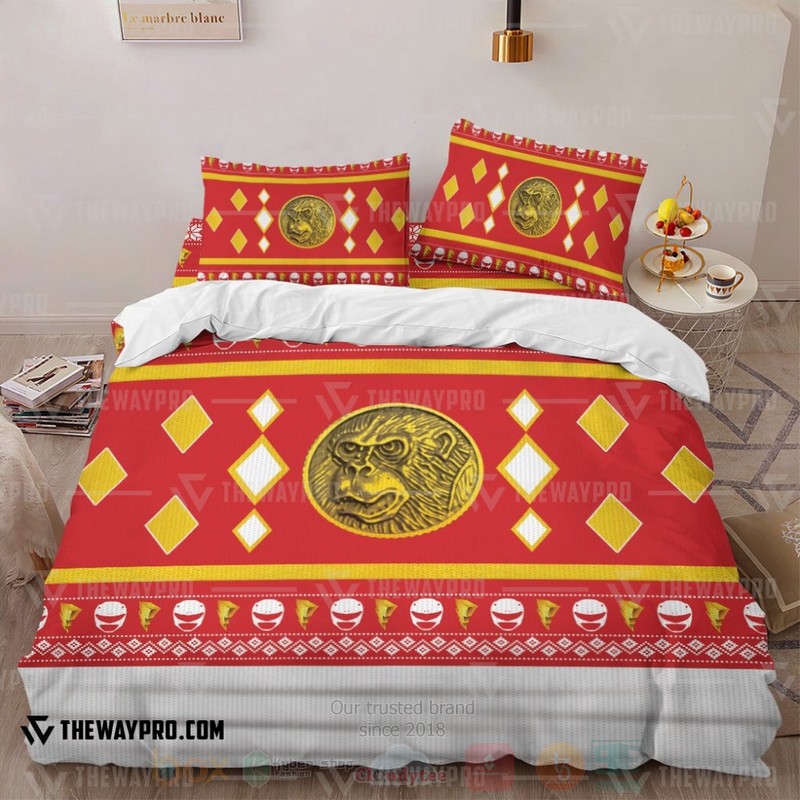 Mighty Morphin Ninjetti Red Ape Ranger Custom Bedding Set