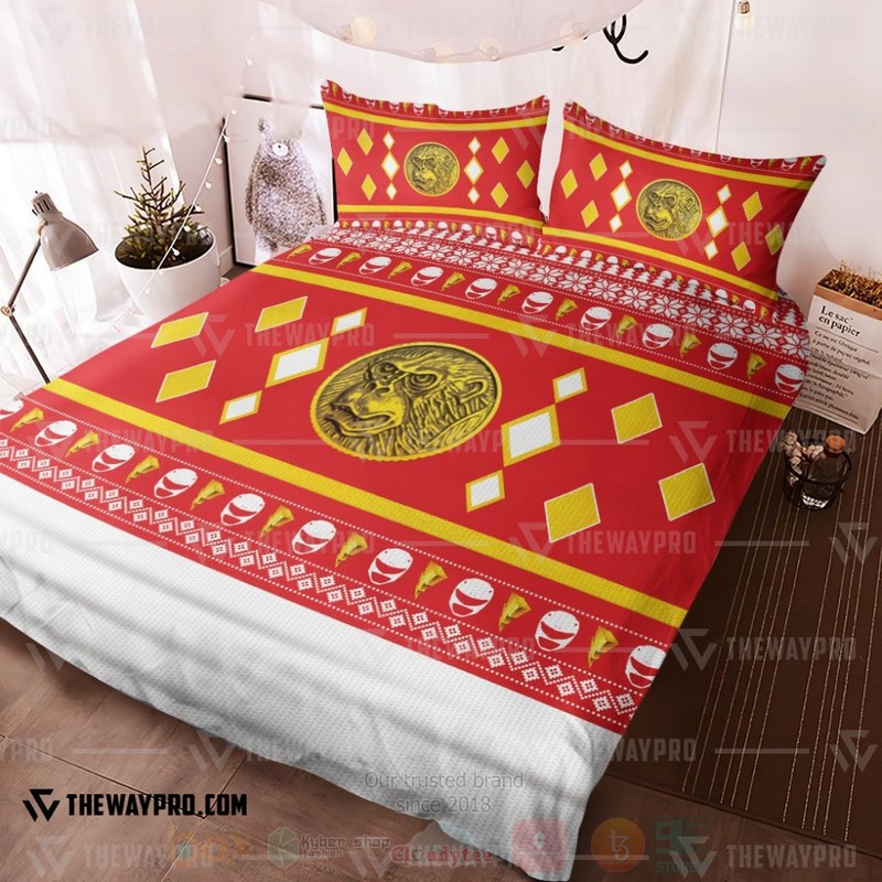 Mighty Morphin Ninjetti Red Ape Ranger Custom Bedding Set 1