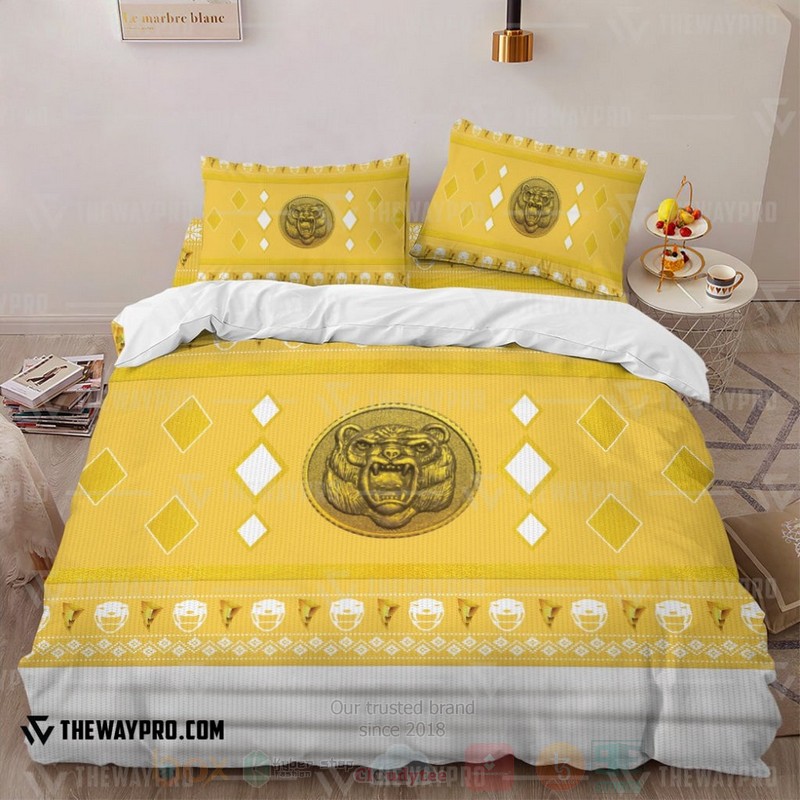 Mighty Morphin Ninjetti Yellow Bear Ranger Custom Bedding Set