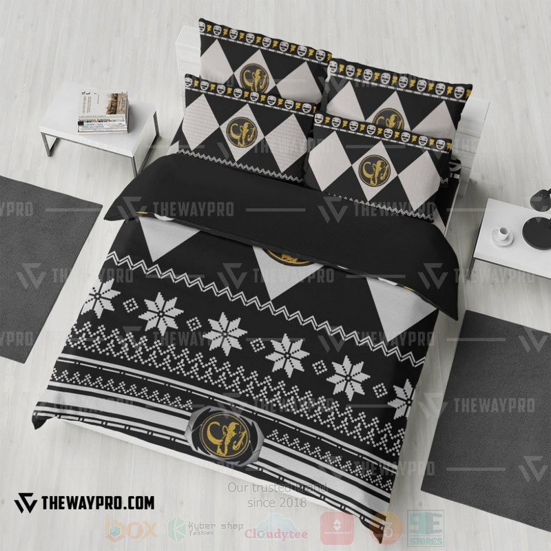 BEST Mighty Morphin Power Rangers Black Ranger Duvet Cover Bed Sets 3 Mighty Morphin Power Rangers Black Ranger Custom Bedding Set 1 2