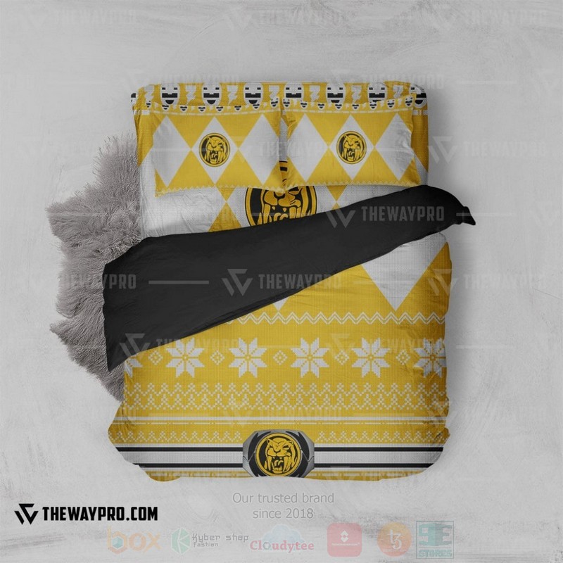 Mighty Morphin Power Rangers Yellow Ranger Custom Bedding Set 1